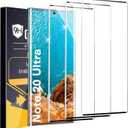 3 Pack Galaxy Note 20 Ultra Screen Protector, 9H Tempered Glass, Ultrasonic Fingerprint Support, 3D Curved,HD Clear Scratch Resistant for Samsung Galaxy Note 20 Ultra 5G Glass Screen Protector