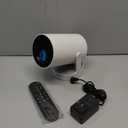 Electric FocusMini Projector with WiFi 6 and Bluetooth 5.4, Smart Portable Projector 4k Support, 5W Soundbase Speaker, Auto Keystone 180 Rotation, Home Outdoor Movie Proyector HY300Ultra