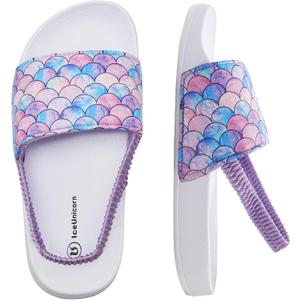 IceUnicorn Kids Girls Slide Sandals Toddler Slippers Boys Non-slip Summer Casual Beach Water Shoes for Indoor & Outdoor