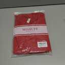 Missufe Women's V Neck Ruffle Short Sleeve Bodycon Summer Casual T Shirt Dress , S