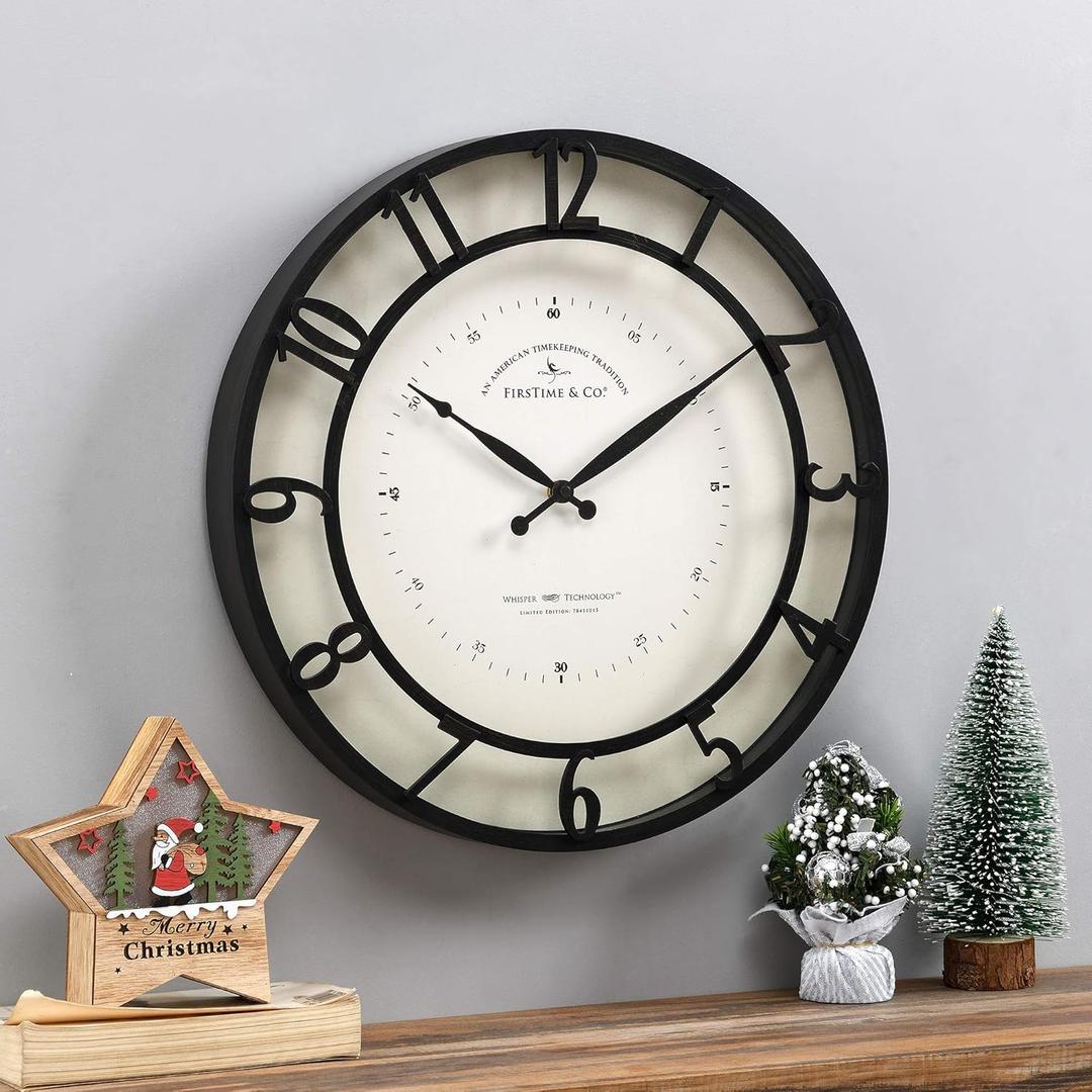 FirsTime & Co. Kensington Wall Clock, Brown (Oil Rubbed Bronze)