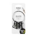 Nite Ize BigRing Steel S-Biner - Key Holder with Carabiners - Heavy-Duty Organizer with Black & Stainless Steel S-Biners - Key Ring & Keychain Accessories