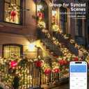 BrizLabs Smart Christmas Lights, 196.8FT 600 LED Color Changing Christmas Lights with APP/Voice Control, Warm White Multicolor Xmas Fairy Lights Music Sync Tree Lights Dimmable for Indoor Outdoor Home
