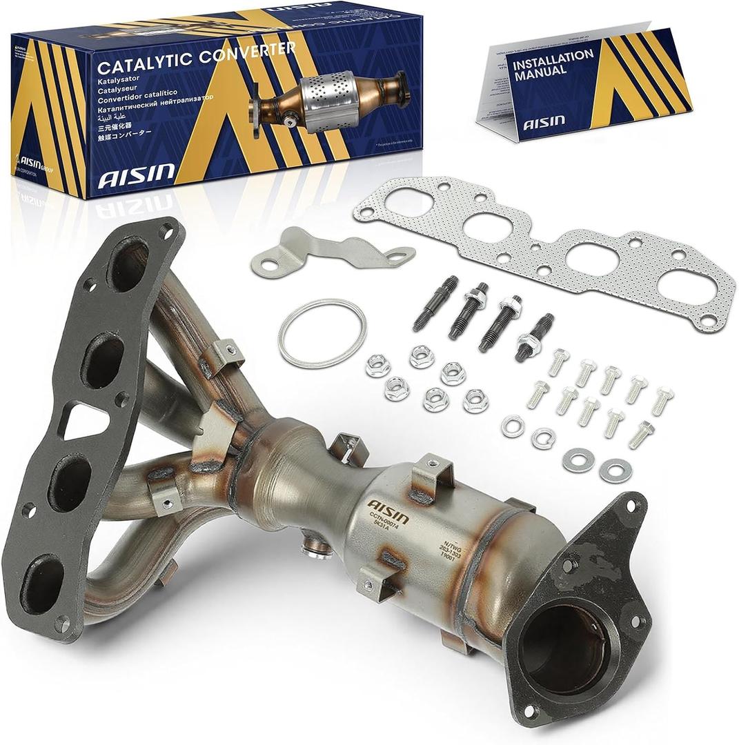AISIN AFTERMARKET CCTN-00074 EPA Compliant Front Catalytic Converter - Compatible with Nissan Altima 2007-2012, Rogue 2008-2013, Rogue Select 2014-2015 - L4 2.5L