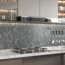 Gray Marble Contact Paper 31x157 inch Marble Peel and Stick Wallpaper Waterproof Countertop Contact Paper Self-Adheisive Removable Granite Vinyl Wallpaper for Bathroom Kitchen Cabinet Table