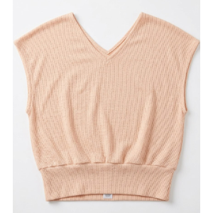 SOLY HUX Women's V Neck Knit T Shirt Short Sleeve Dressy Casual Tee Tops Small