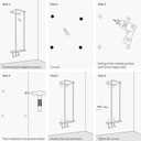 HOTNIU Towel Rack Wall Mounted Bathroom Towel Holder for Rolled Towels Upgraded Black Metal Towel Storage Organizer with Shelf and Removeable Hook