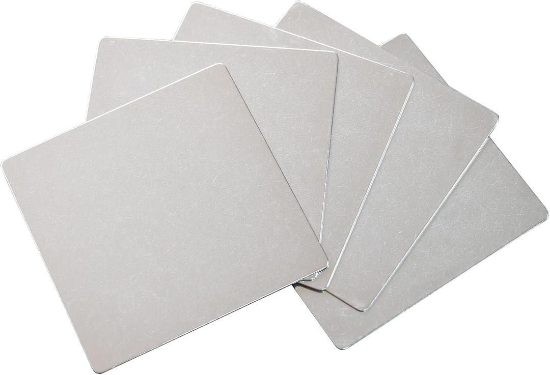 Stainless Steel Plate Metal Engraving Blank 2 * 2 Inch