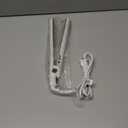 Conair Double Ceramic Flat Iron, 1-Inch Flat Iron Hair Straightener, Five Heat Settings, Extra Long Floating Plates, White