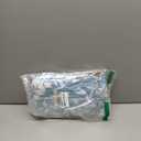 Pioggia Round Vinyl Fitted Tablecloth with Flannel Backing Elastic Table Cloth Waterproof Oil-Proof Plastic Table Cover Best for 25"-31" Round (Blue Leaves)