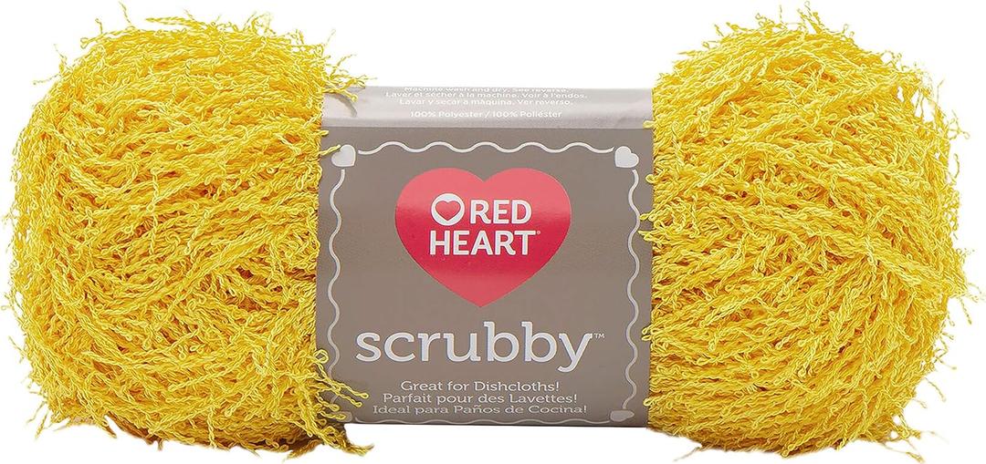 Red Heart Scrubby Yarn - Duckie