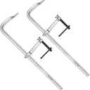 MAXPOWER 20-inch F Clamp, 4-3/4" Throat, Forged Full Steel Bar Clamp