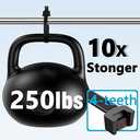 Black Zip Ties Heavy Duty 20 Inch Outdoor, 250lb Extra Large Cable Tie Wraps Long Plastic Wire Ties Wide Big Strong Thick Zipties 40 Pack