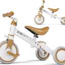 XJD 5 in 1 Toddler Bike, Tricycle for Toddlers 1-3 with Adjustable Seat Height, Removable Pedals, Ideal Balance Bike Birthday Gifts and Toys for Boys and Girls