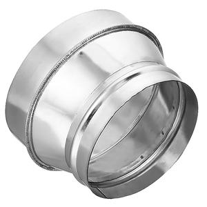 PATIKIL 7 to 6 Duct Reducer, 7 to 6 Inch Galvanized Steel Air Ducting Pipe Vent Hose Reducer Increaser Round Dryer Ventilation Coupler for HVAC Duct Fan Dryer Vent Chimney