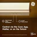 GE Cync Reveal HD+ Smart Undercabinet Light Fixture, Color Changing, 12-in Bar
