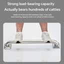 joyrain 500lb Capacity Stainless Steel Grab Bar - Heavy Duty Bathroom Safety Rail for Elderly, Anti-Slip Shower Handle, ADA Compliant (Peened, 16 inch)
