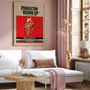 Poster Master Vintage Rodeo Poster - Retro Round-Up Print - Oregon Art - Gift for Men, Cowboy, Animal Lover - Decor for Office, Bedroom, Living Room - 8x10 UNFRAMED Wall Art (Style-03)