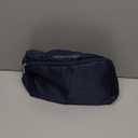 Blue Bird Nylon Makeup Bags for Women Girls Travel Toiletry Pouch Cosmetic Bag Makeup Organizer (Navy, Large)