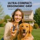 MuShang Dog Bark Deterrent Device, 3X Ultrasonic Anti Barking, 6 Training Modes 23 FT Range Barks No More Indoors Outdoors Behavior Correct Safe & Humane Rechargeable Compact Bark Control for Dogs