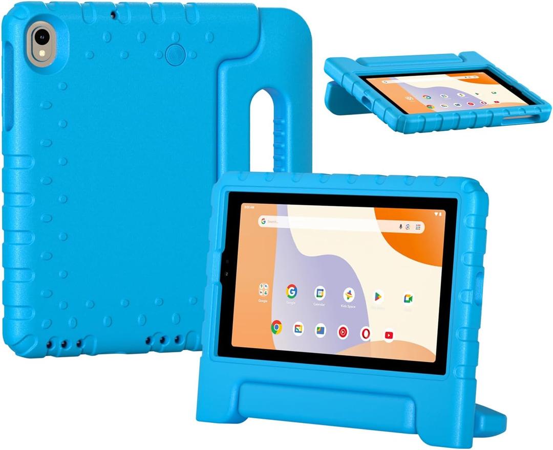 Bolete Kids Case for Onn 7 Inch Tablet Case Gen 4 2024 (Model:100135924), Kids-Friendly Soft Shockproof Adjustable Stand Cover for Onn 7 Inch 2024 Gen 4 Tablet, Blue