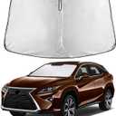 EcoNour Windshield Sunshade Compatible for Lexus RX 350 450h 2016-2020 2021 2022, Sun Visor for Front Windshield & Window Sun Shade Cover, UV Heat Blocker & Protector, Car Accessories