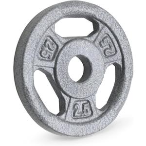 Marcy Classic 1" Cast Iron Standard Grip Plates for Strength Training and Weightlifting
