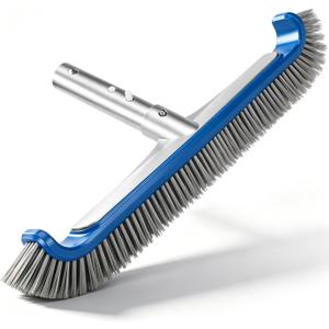 Pool Brush Head, Heavy Duty Scrub Brush with Upgraded Premium Nylon Bristles and Reinforced Aluminium Back for Cleaning Inground/Above Ground Swimming Pool, Walls, Bath Tub, Tiles & Floors(Blue)