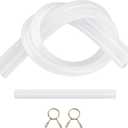 Ice Maker Drain Tube Fit for GE 2.0 Ice Maker, Water Line Replacement for Older GE Opal Nugget Countertop Ices Maker, External Silicone Water Tube Fit for Opal Ice Maker Tubing Replacement Parts