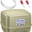 Pawfly Aquarium Air Pump 254 GPH Dual Outlets Fish Tank Air Pump for Tanks up to 300 Gallons Adjustable Quiet Oxygen Pump Fish Tank Aerator with Airline Tubing and Check Valves