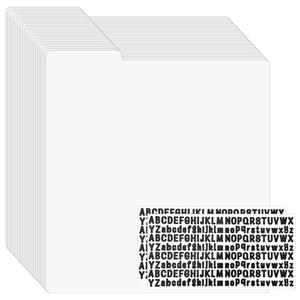 25PCS Vinyl Record Dividers 12 Inches Divider with A-Z Stickers Plastic Vinyl Record Divider for Records, Books & Collectibles, 12.5 x 13.5 Inch