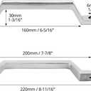 QWORK 2 Pack RV Grab Door Handles - Heavy Duty 304 Stainless Steel Boat Handles Grab for Marine, RV, Camper, Trailer, Truck