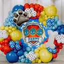 ALL-IN-1 Paw Balloons Garland Arch Kit with BONUS Dog Bone & Paw Print Balloons for Paw Birthday Decorations Paw Balloons Backdrop, Paw Party Supplies for 3rd yo Boy