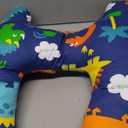 Travel Pillow Car Pillow for Kids 6 Years Old+ Kid Car Sleeping for The Back Seat of Car Seat Belt Adjuster Neck Shoulder Support on Road Trips Cartoon Anime Gift Ideas(Dinosaur)