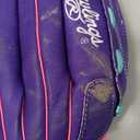 Rawlings | Sure Catch Youth Series Softball Glove | 11.5" | Right Hand Throw | Purple/ Pink/ Mint