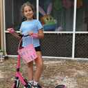 Nattork Kick Scooter for Teens Adults, Max Load 240 LBS, Adjustable Height Foldable with 8" Large Wheels, Anti-Shock Suspension Hot Pink