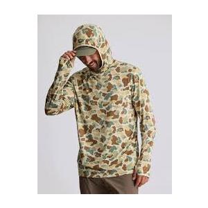 Men's UV Sun Protection Hooded Camo Shirts Long Sleeve Quick-Dry Outdoor T-Shirt UPF 50+ Rash Guards Cooling Hoodies, M