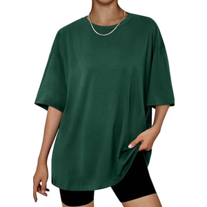 Trendy Queen Womens Oversized Summer T Shirts Fashion Workout Plus Size Tops Short Sleeve Beach Vacation Gym Clothes 2025