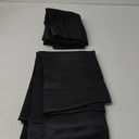 Deconovo Blackout Curtains 84 Inches Long, Black Blackout Curtains for Bedroom - 2 Panels, 52x84 Inch, Room Darkening Curtains for Living Room, Back Tab and Rod Pocket Black Curtains