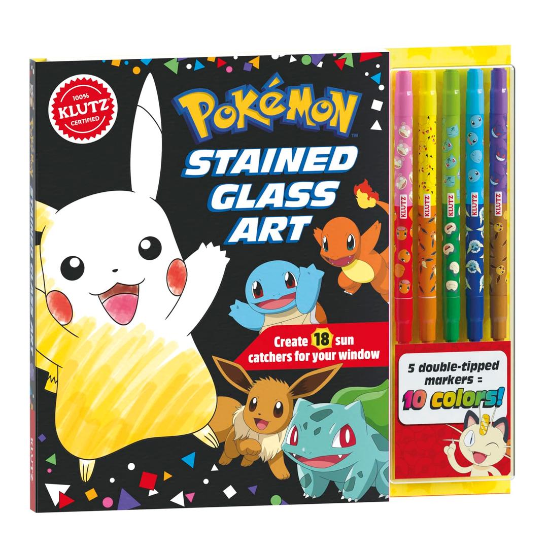 KLUTZ Pokmon Stained Glass Art Craft Kit, Medium