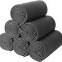 CAI TENG Fleece Throw Blanket Pack of 6 Blankets Bulk for Couch Bed 50x60 Kids Blanket Polar Fleece Fabric Soft Cozy Travel Blankets Lightweight Small Throws Wedding Gifts Yard Dark Grey