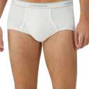 Hanes Men's Moisture Wicking Cotton Brief Underwear, White (12 Pack), Size: M