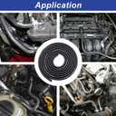 Tnisesm 1/4 Inch ID Fuel Line Hose 10 Feet + 20Pcs 2/5" ID Hose Clamps for Kawasaki Kohler Briggs & Stratton Small Gas Diesel Powersports Engines and Generators