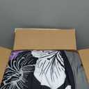 Luxudecor Floral Comforter Set Queen Size, 7 Pieces Bed in a Bag Purple Floral Comforter and Sheet Set, Soft Microfiber Complete Bedding Sets for All Seasons