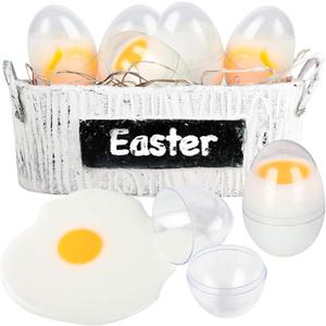 Shindel 12 PCS Slime Easter Eggs Filled for Kids, Plastic Easter Basket Stuffers for Fun Fidget Toy Prank Toys Gag Gifts Egg Fillers Treasure Box Classroom Prizes Goodie Bag Birthday Party Favors