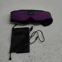 MUSICOZY Sleep Headphones Wireless Mask 3D Sleeping Eye Mask, Music Headband Headphones Sleep Earbuds Earphones for Side Sleeper Sleep Silk Eye Mask Cool Gadget Holiday for Mom Women(Purple+Black)