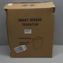 FRESHLIX Automatic Motion Sensor Bathroom Trash Can with Lid, 5 Gallon Touchless Trash Bin, Smart Electric Narrow Waterproof Garbage Bin for Toilet, Office, Rv, Bedroom, Living Room, White