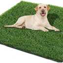 Dog Grass Pad, 51.2x31.5In Fake Grass for Dogs, Artificial Grass Pee Pad for Puppies Potty Training Indoor Outdoor