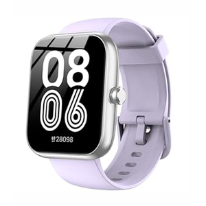 Smart Watch with Alexa Builtin, 1.83" HD Touchscreen, Bluetooth Calling Fitness Tracker, Health Monitor Heart Rate/Sleep Tracking, IP68 Waterproof, 120+ Sports Modes for Android iPhone (Purple)