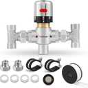 Adjustable Temperature Bypass Sensor Valve Kit for Instant Hot Water Recirculating System Replacement for The Plastic Sensor Valve Compatible With 500800, 500805